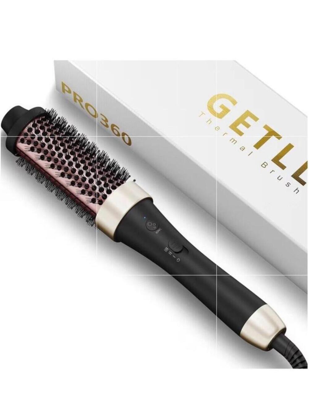 360° Thermal Ion Hair Curling Brush, More Shiny Curls, Less Frizz - New in Box